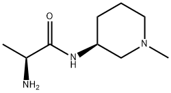 (S)-2-AMino-N-((S)-1-Methyl-piperidin-3-yl)-propionaMide Struktur