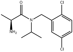 (S)-2-AMino-N-(2,5-dichloro-benzyl)-N-isopropyl-propionaMide Struktur