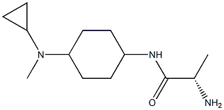 (S)-2-AMino-N-[4-(cyclopropyl-Methyl-aMino)-cyclohexyl]-propionaMide Struktur