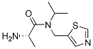 (S)-2-AMino-N-isopropyl-N-thiazol-5-ylMethyl-propionaMide Struktur