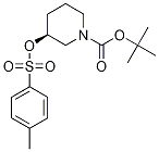 (S)-3-(Toluene-4-sulfonyloxy)-piperidine-1-carboxylic acid tert-butyl ester Struktur