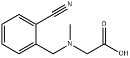 [(2-Cyano-benzyl)-Methyl-aMino]-acetic acid Struktur