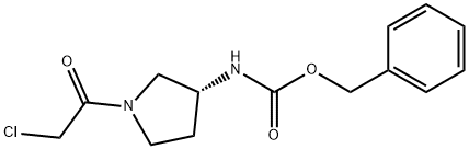 [(R)-1-(2-Chloro-acetyl)-pyrrolidin-3-yl]-carbaMic acid benzyl ester Struktur