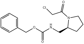 [(S)-1-(2-Chloro-acetyl)-pyrrolidin-2-ylMethyl]-carbaMic acid benzyl ester Struktur