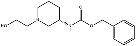 [(S)-1-(2-Hydroxy-ethyl)-piperidin-3-yl]-carbaMic acid benzyl ester Struktur