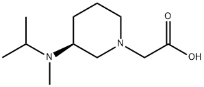 [(S)-3-(Isopropyl-Methyl-aMino)-piperidin-1-yl]-acetic acid Struktur