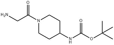 [1-(2-AMino-acetyl)-piperidin-4-yl]-carbaMic acid tert-butyl ester Struktur