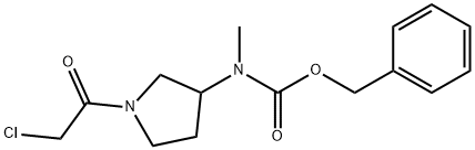 [1-(2-Chloro-acetyl)-pyrrolidin-3-ylMethyl]-carbaMic acid benzyl ester Struktur