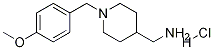 [1-(4-Methoxy-benzyl)-piperidin-4-yl]-Methyl-aMine hydrochloride Struktur