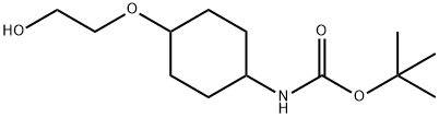 [4-(2-Hydroxy-ethoxy)-cyclohexyl]-carbaMic acid tert-butyl ester Struktur