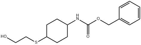 [4-(2-Hydroxy-ethylsulfanyl)-cyclohexyl]-carbaMic acid benzyl ester Struktur