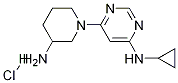 [6-(3-AMino-piperidin-1-yl)-pyriMidin-4-yl]-cyclopropyl-aMine hydrochloride Struktur