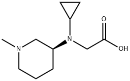 [Cyclopropyl-((S)-1-Methyl-piperidin-3-yl)-aMino]-acetic acid Struktur