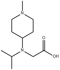 [Isopropyl-(1-Methyl-piperidin-4-yl)-aMino]-acetic acid Struktur