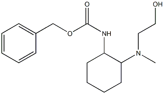 {2-[(2-Hydroxy-ethyl)-Methyl-aMino]-cyclohexyl}-carbaMic acid benzyl ester Struktur