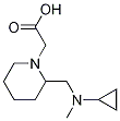 {2-[(Cyclopropyl-Methyl-aMino)-Methyl]-piperidin-1-yl}-acetic acid Struktur