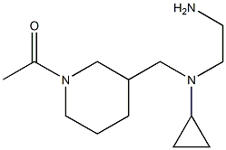 1-(3-{[(2-AMino-ethyl)-cyclopropyl-aMino]-Methyl}-piperidin-1-yl)-ethanone Struktur