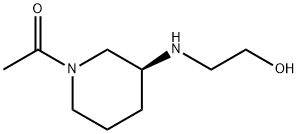 1-[(S)-3-(2-Hydroxy-ethylaMino)-piperidin-1-yl]-ethanone Struktur