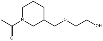 1-[3-(2-Hydroxy-ethoxyMethyl)-piperidin-1-yl]-ethanone Struktur