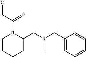 1-{2-[(Benzyl-Methyl-aMino)-Methyl]-piperidin-1-yl}-2-chloro-ethanone Struktur