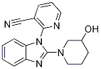 2-(2-(3-hydroxypiperidin-1-yl)-1H-benzo[d]iMidazol-1-yl)nicotinonitrile Struktur