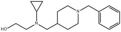 2-[(1-Benzyl-piperidin-4-ylMethyl)-cyclopropyl-aMino]-ethanol Struktur