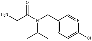 2-AMino-N-(6-chloro-pyridin-3-ylMethyl)-N-isopropyl-acetaMide Struktur