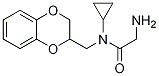 2-AMino-N-cyclopropyl-N-(2,3-dihydro-benzo[1,4]dioxin-2-ylMethyl)-acetaMide Struktur