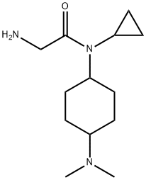 2-AMino-N-cyclopropyl-N-(4-diMethylaMino-cyclohexyl)-acetaMide Struktur