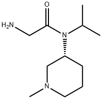 2-AMino-N-isopropyl-N-((R)-1-Methyl-piperidin-3-yl)-acetaMide Struktur