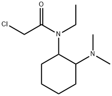 2-Chloro-N-(2-diMethylaMino-cyclohexyl)-N-ethyl-acetaMide Struktur