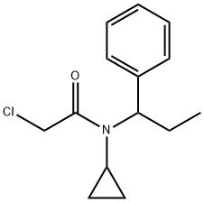 2-Chloro-N-cyclopropyl-N-(1-phenyl-propyl)-acetaMide Struktur