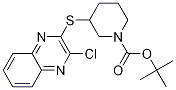 3-(3-Chloro-quinoxalin-2-ylsulfanyl
)-piperidine-1-carboxylic acid tert
-butyl ester Struktur