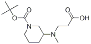 3-(CarboxyMethyl-ethyl-aMino)-piperidine-1-carboxylic acid tert-butyl ester Struktur