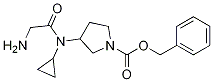 3-[(2-AMino-acetyl)-cyclopropyl-aMino]-pyrrolidine-1-carboxylic acid benzyl ester Struktur