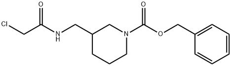 3-[(2-Chloro-acetylaMino)-Methyl]-piperidine-1-carboxylic acid benzyl ester Struktur