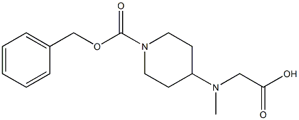 4-(CarboxyMethyl-Methyl-aMino)-piperidine-1-carboxylic acid benzyl ester Struktur