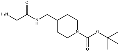 4-[(2-AMino-acetylaMino)-Methyl]-piperidine-1-carboxylic acid tert-butyl ester Struktur