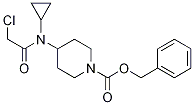 4-[(2-Chloro-acetyl)-cyclopropyl-aMino]-piperidine-1-carboxylic acid benzyl ester Struktur