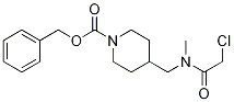 4-{[(2-Chloro-acetyl)-Methyl-aMino]-Methyl}-piperidine-1-carboxylic acid benzyl ester Struktur