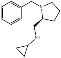 Benzyl-cyclopropyl-(S)-1-pyrrolidin-2-ylMethyl-aMine Struktur