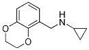 Cyclopropyl-(2,3-dihydro-benzo[1,4]dioxin-5-ylMethyl)-aMine Struktur