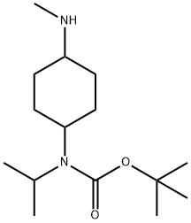 Isopropyl-(4-MethylaMino-cyclohexyl)-carbaMic acid tert-butyl ester Struktur