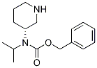 Isopropyl-(R)-piperidin-3-yl-carbaMic acid benzyl ester Struktur