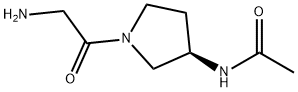 N-[(R)-1-(2-AMino-acetyl)-pyrrolidin-3-yl]-acetaMide Struktur