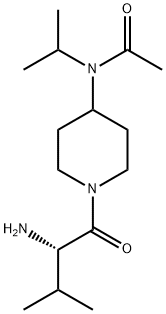 N-[1-((S)-2-AMino-3-Methyl-butyryl)-piperidin-4-yl]-N-isopropyl-acetaMide Struktur