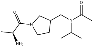 N-[1-((S)-2-AMino-propionyl)-pyrrolidin-3-ylMethyl]-N-isopropyl-acetaMide Struktur