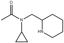 N-Cyclopropyl-N-piperidin-2-ylMethyl-acetaMide Struktur