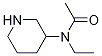 N-Ethyl-N-piperidin-3-yl-acetaMide Struktur