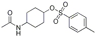 Toluene-4-sulfonic acid 4-acetylaMino-cyclohexyl ester Struktur